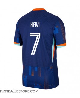 Günstige Niederlande Xavi Simons #7 Auswärtstrikot EM 2024 Kurzarm